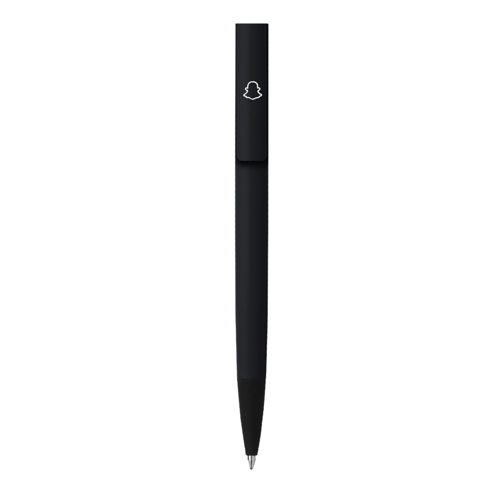 Snapchat Soft Touch Ballpoint Pen Black (pk2)